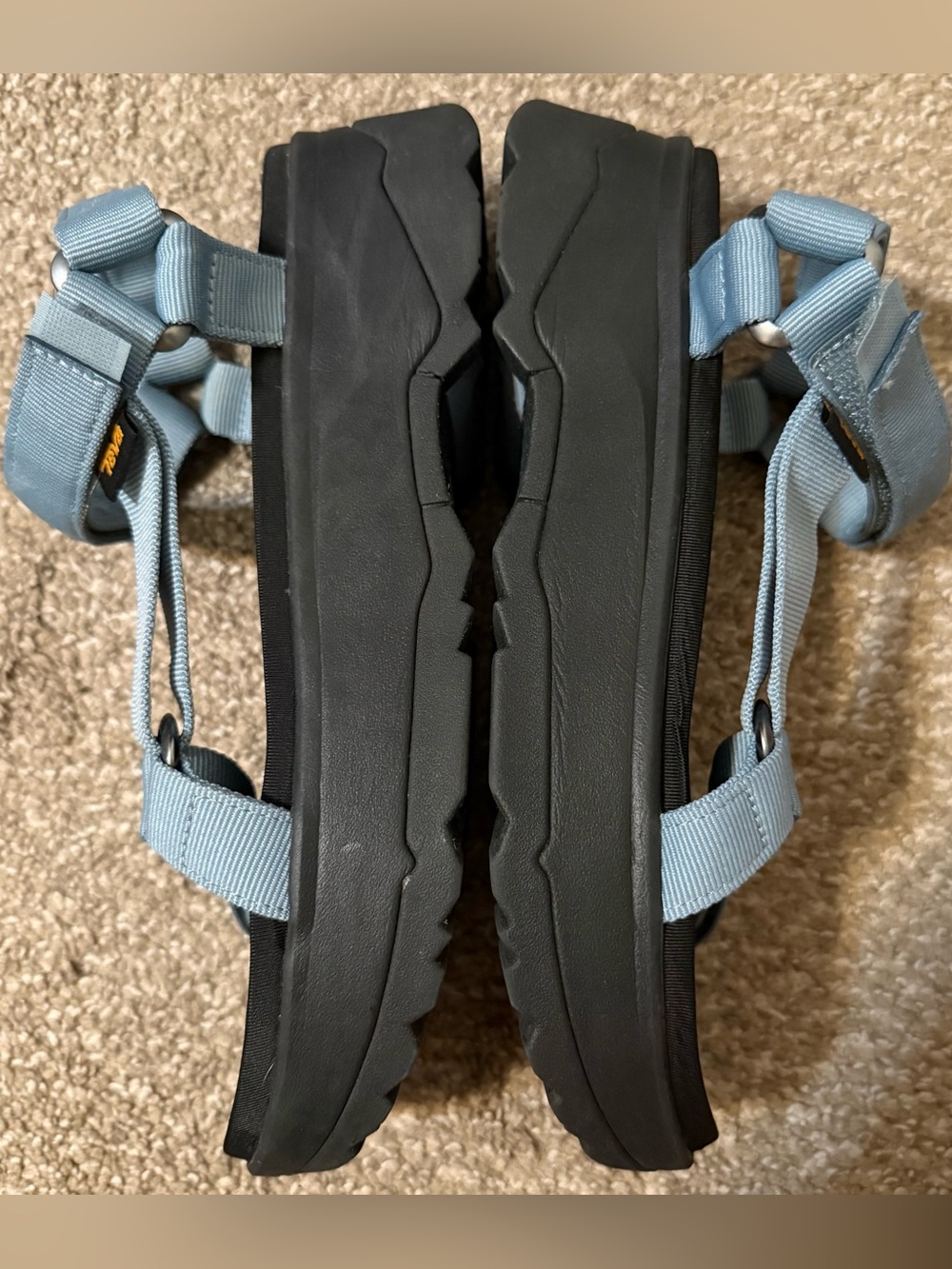 Teva Jadito Universal Sandals Comfort Easy Off/On Blue Black Velcro Size 10 EUC - Picture 4 of 12